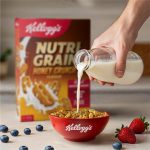 Kelloggs Nutri Grain Honey Crunch Breakfast Cereal 435g