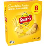 Smiths Potato Chips Cheese And Onion Multipack 8 Pack 152g