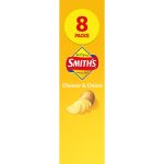 Smiths Potato Chips Cheese And Onion Multipack 8 Pack 152g