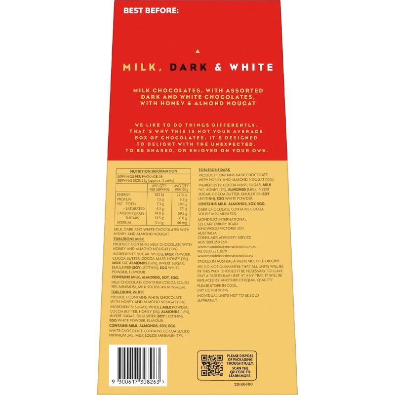 Toblerone Mini Dark White Chocolate Gift Box 400g