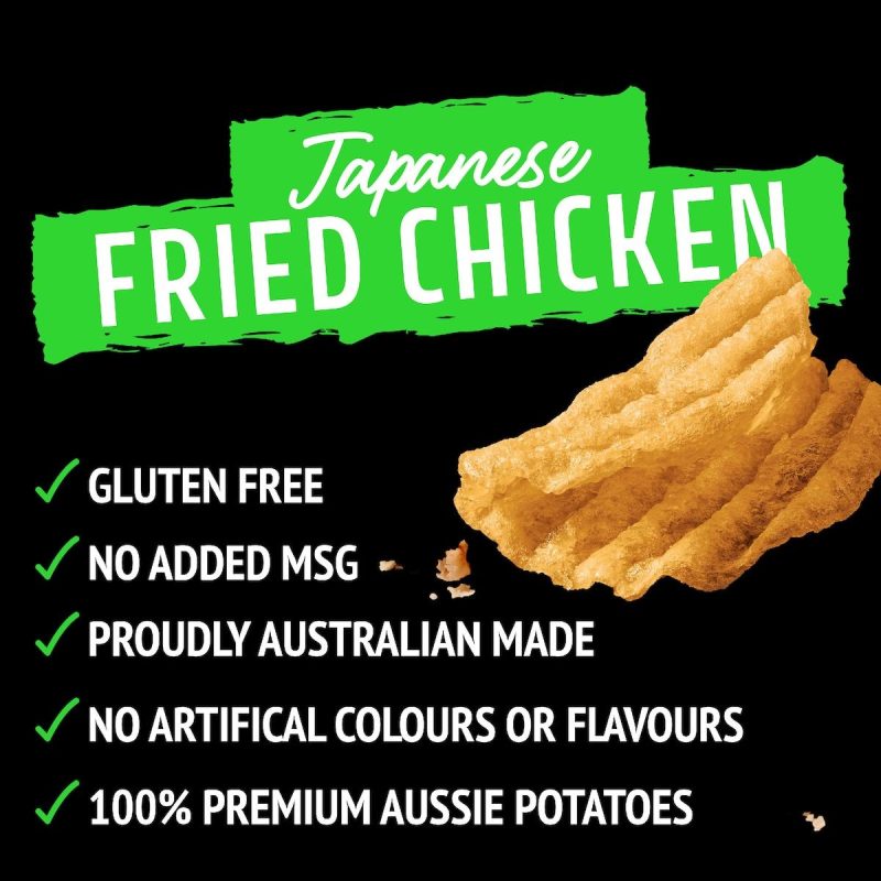 Kettle Ridge Cut Potato Chips Japanese Style Fried Chicken 165g