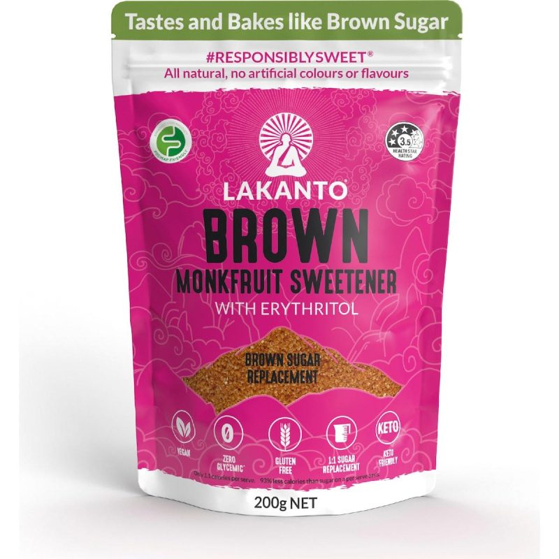 Lakanto Monkfruit Sweetener Brown Sugar Replacement Powder 200g