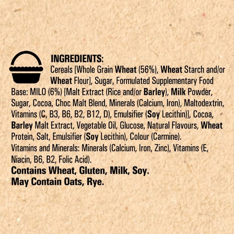 Nestle Milo Chocolate Strawberry Breakfast Cereal 340g