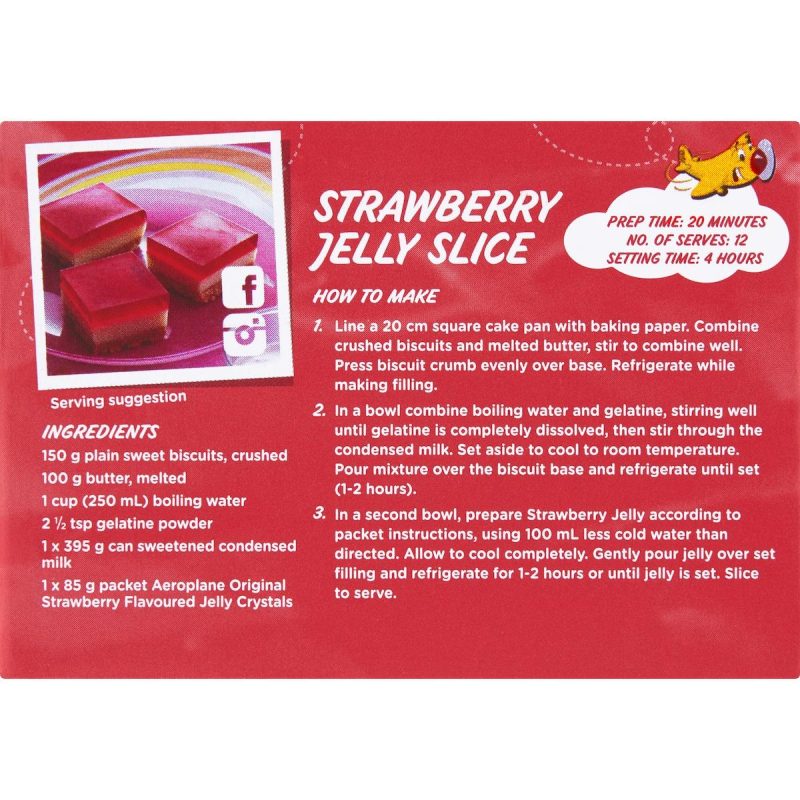 Aeroplane Strawberry Jelly Powder 85g
