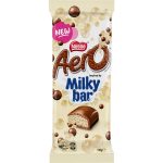 Nestle Aero Milky Bar Milk White Chocolate Block 118g