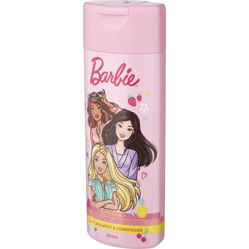 Barbie Kids 2 In 1 Gentle Shampoo and Conditioner Tutti Fruiti 350ml