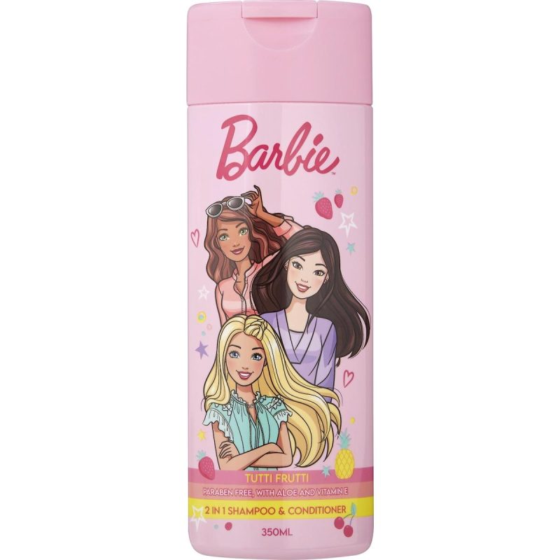 Barbie Kids 2 In 1 Gentle Shampoo and Conditioner Tutti Fruiti 350ml