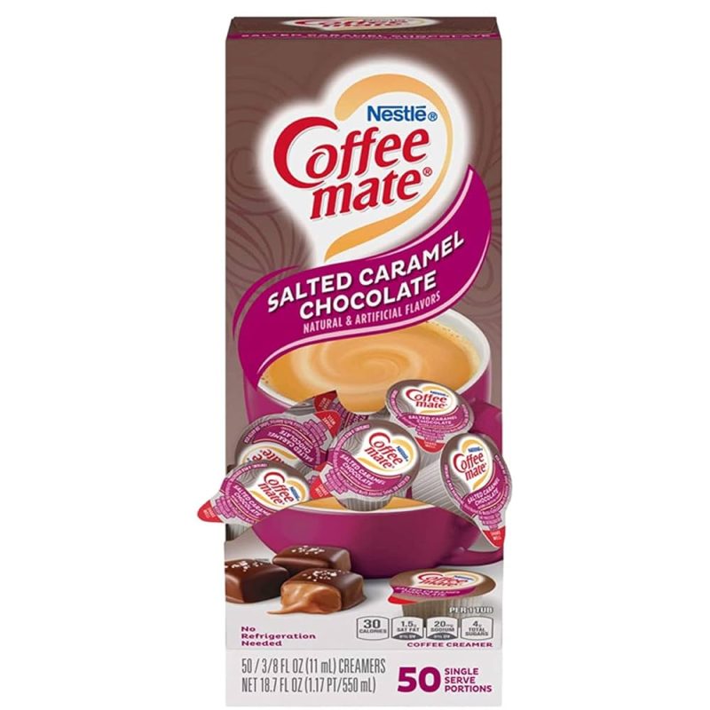 Coffee Mate Liquid Coffee Creamer Salted Caramel Chocolate 50 Pack