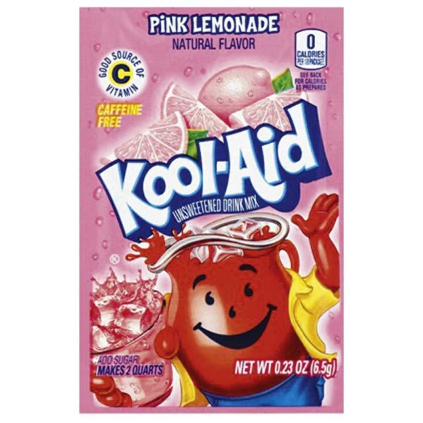 Kool Aid Instant Drink Mix Powder Pink Lemonade Flavour Sachet 3.9g