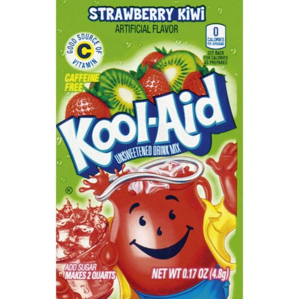 Kool Aid Instant Drink Mix Powder Strawberry Kiwi Flavour Sachet 3.9g