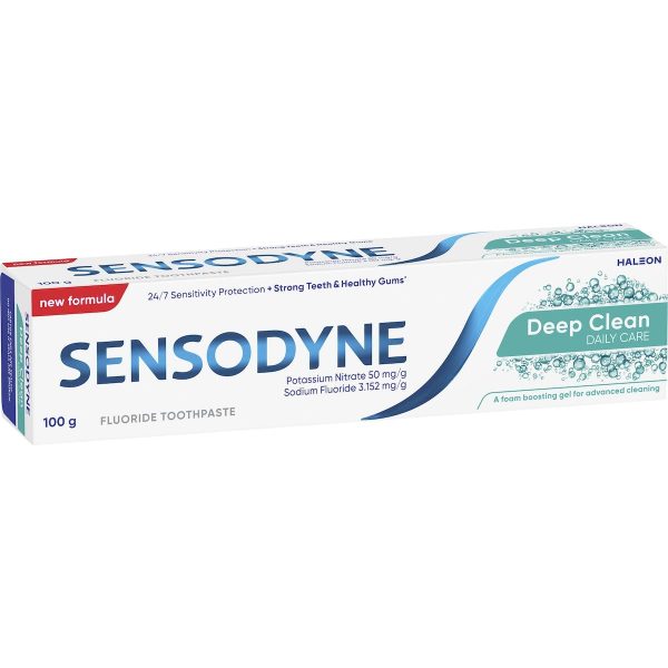 Sensodyne Deep Clean Daily Care Fluoride Toothpaste 100g