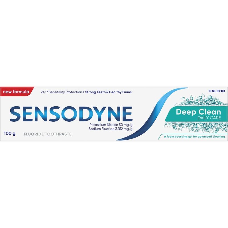 Sensodyne Deep Clean Daily Care Fluoride Toothpaste 100g