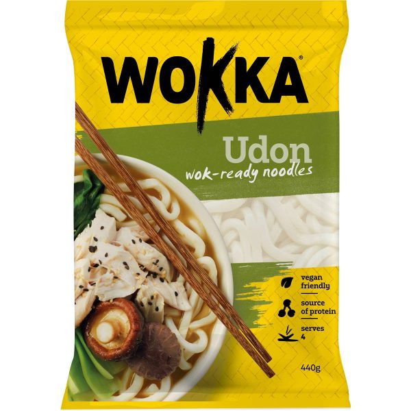 Wokka Udon Wok Ready Noodles Pack 440g