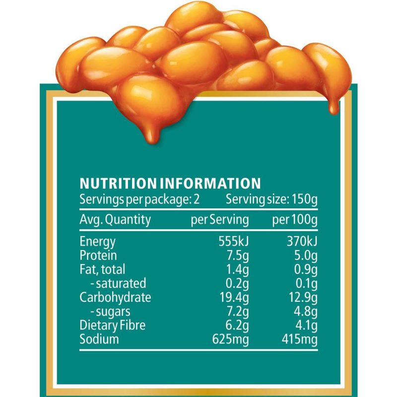 Heinz Baked Beans In Ham Sauce Can 300g