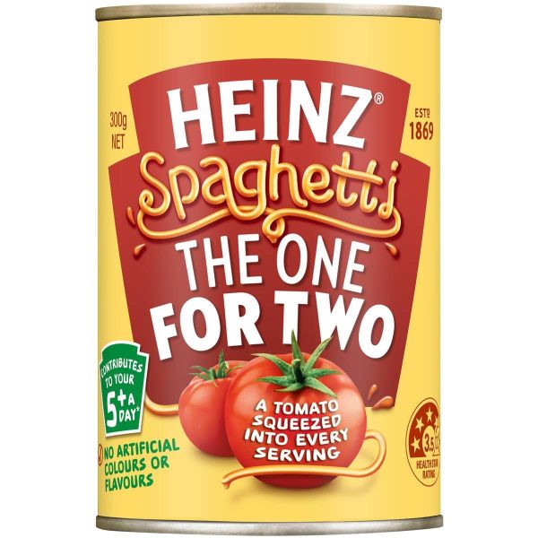 Heinz Spaghetti Tomato and Cheese Sauce Can 300g