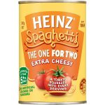 Heinz Spaghetti Extra Cheesy and Tomato Sauce Can 300g