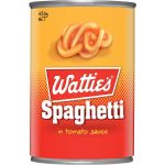 Watties Spaghetti In Tomato Sauce Can 420g