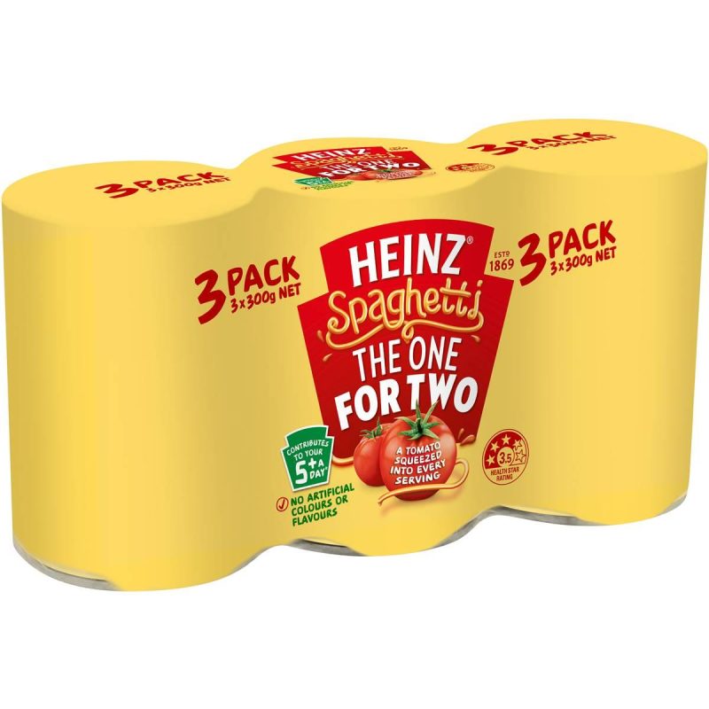 Heinz Spaghetti Tomato and Cheese Sauce Can 300g X 3 Cans