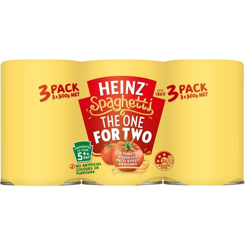 Heinz Spaghetti Tomato and Cheese Sauce Can 300g X 3 Cans