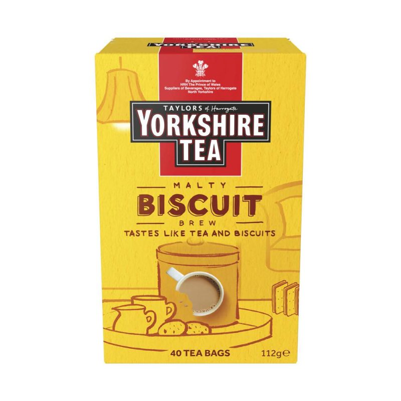 Taylors Of Harrogate Yorkshire Tea Malt Biscuit Brew 40 Tea Bags