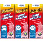 Sustagen Strawberry Flavoured Milk Carton 250ml X 3 Cartons