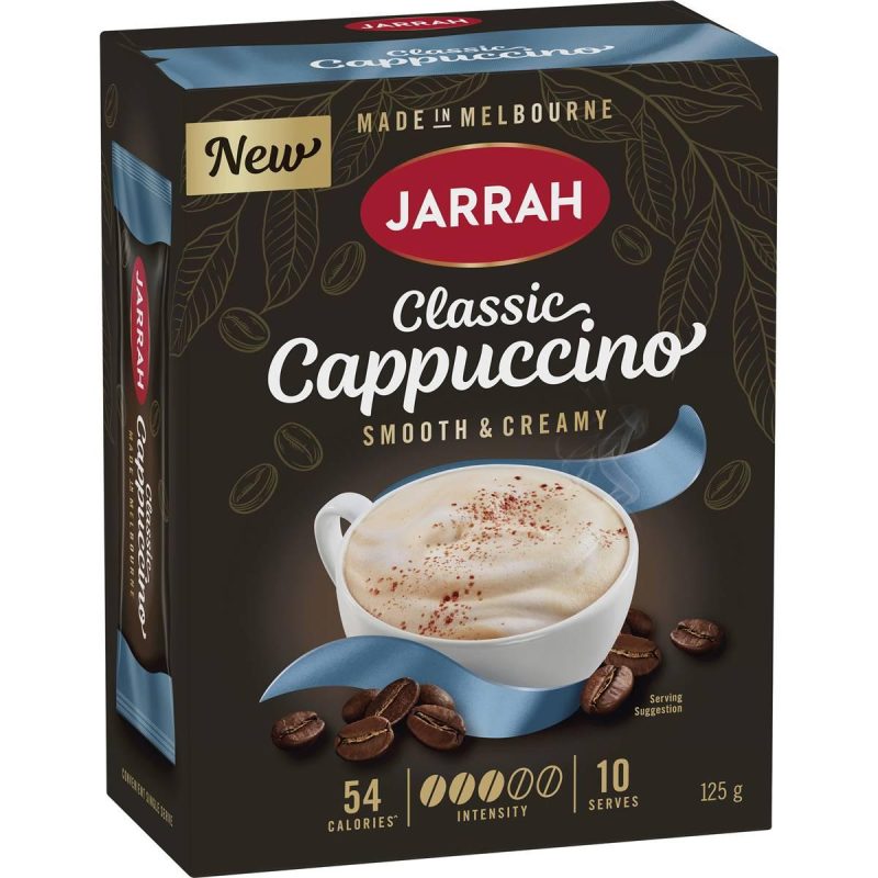 Jarrah Classic Cappuccino Coffee Drink Sachets 10 Pack