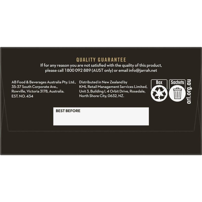 Jarrah Classic Cappuccino Coffee Drink Sachets 10 Pack