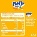 Fanta Pineapple Zero Sugar Soft Drink Bottle 1.25L