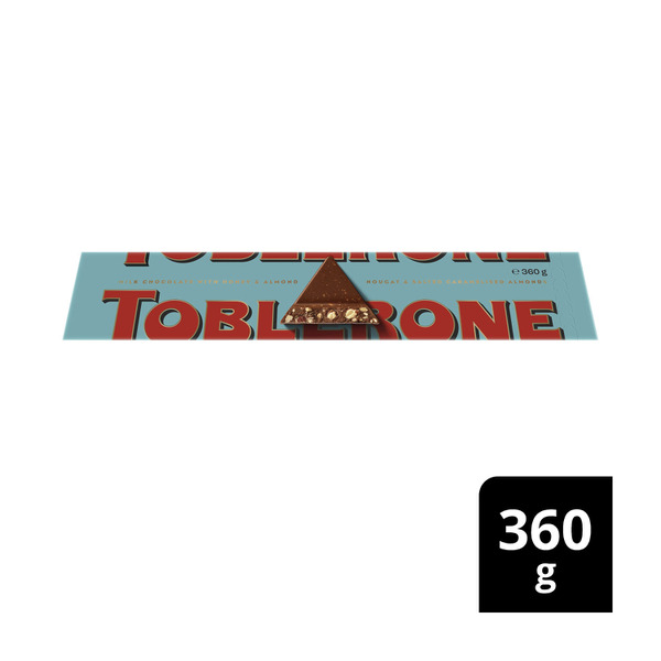 Toblerone Salted Caramel Almond Chocolate Bar 360g