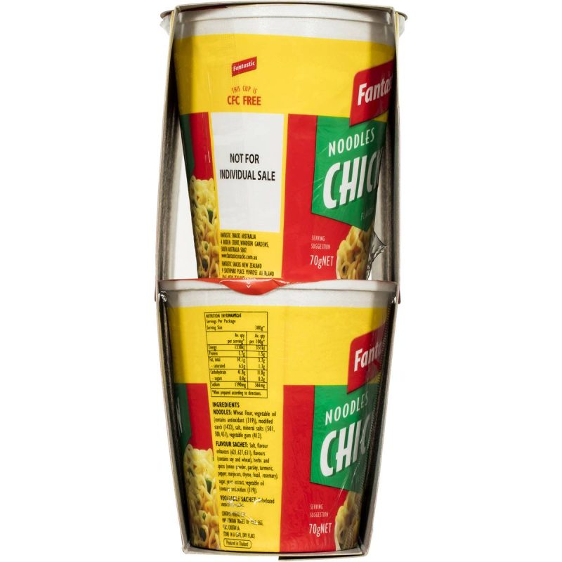 Fantastic Instant Noodles Chicken Cup 70g X 6 Cups