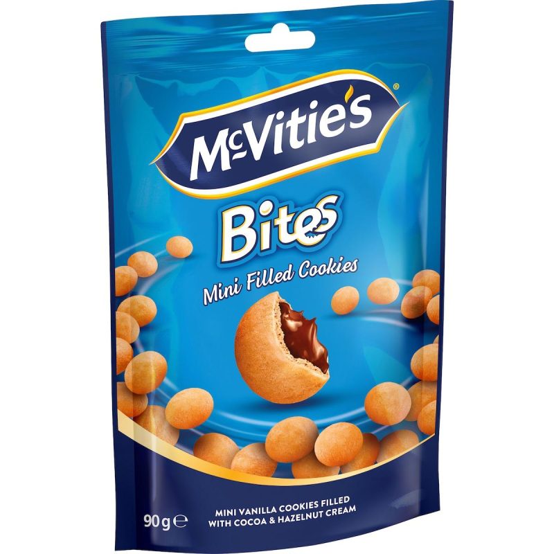 McVities Bites Mini Filled Cookies Vanilla Pack 90g