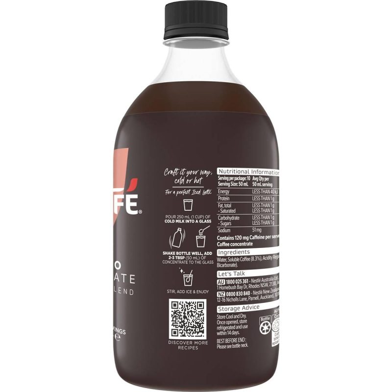 Nescafe Espresso Concentrate Black Syrup 500ml