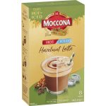 Moccona Iced Hot Hazelnut Latte Coffee Sachets 8 Pack