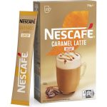Nescafe Caramel Latte Decaf Coffee Sachets 10 Pack