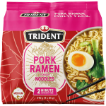 Trident Pork Ramen Instant Noodles Pack 85g X 4 Pack