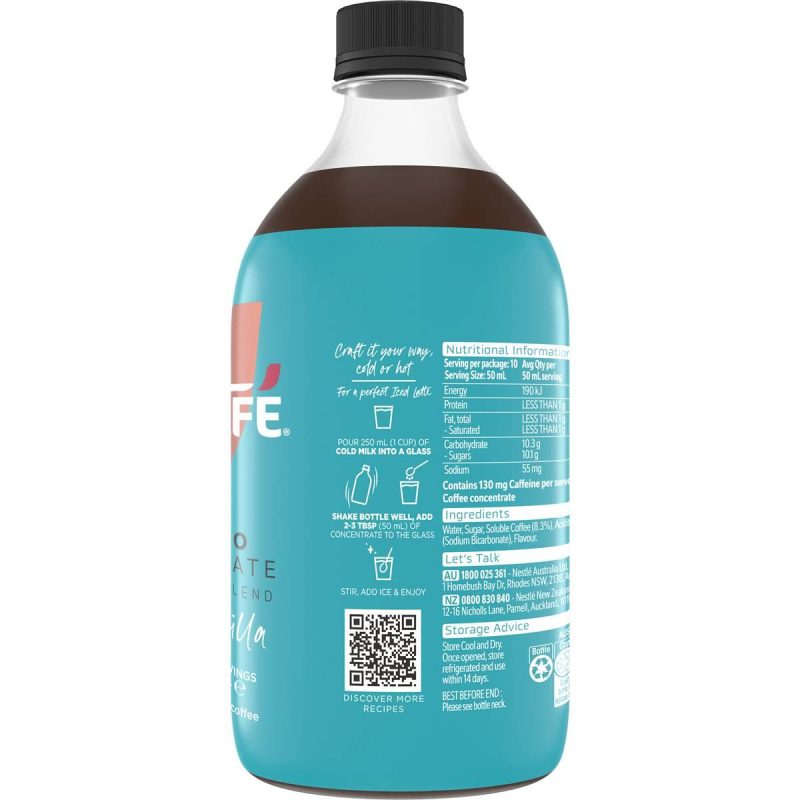 Nescafe Espresso Concentrate Sweet Vanilla Syrup 500ml