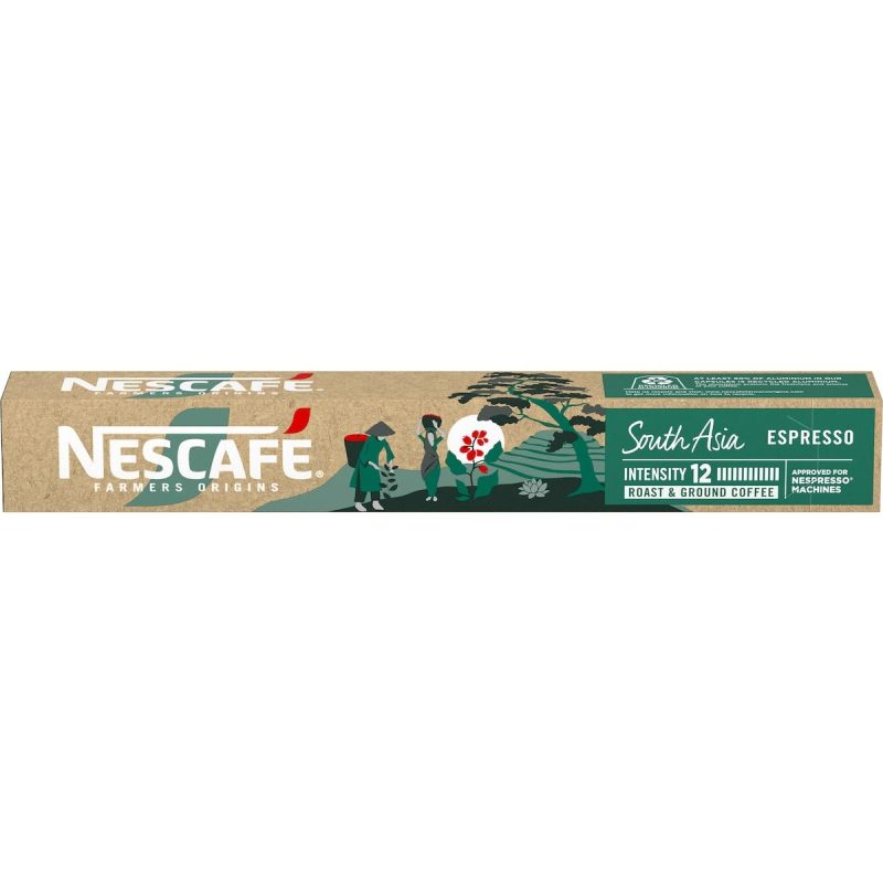 Nescafe South Asia Espresso Coffee Pods Capsules 10 Pack