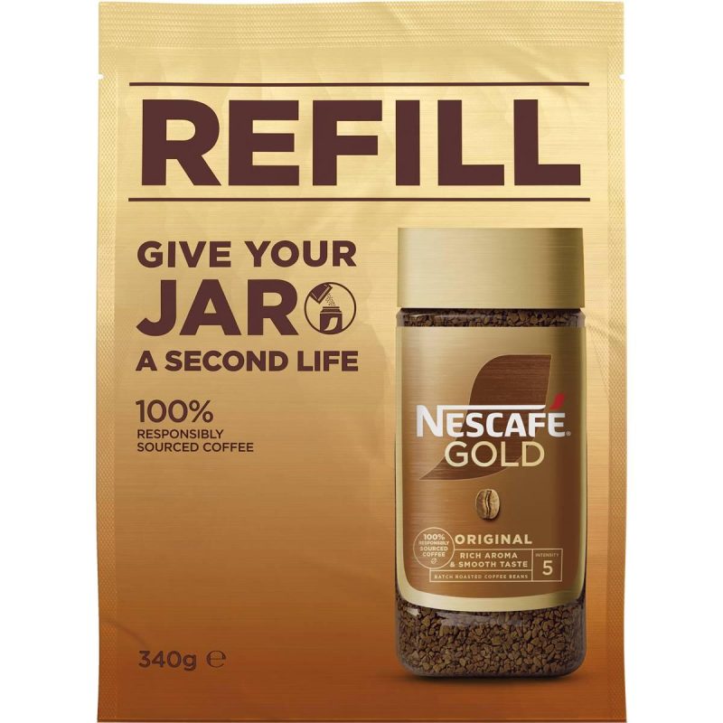 Nescafe Gold Instant Coffee Refill Pouch 340g