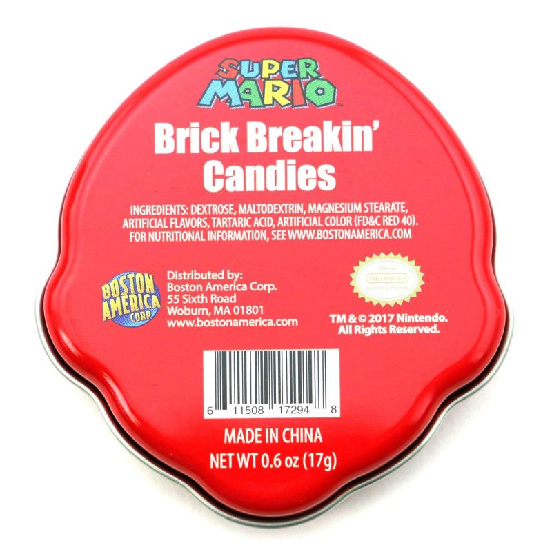 Nintendo Mario Brick Breaking Cherry Candy Tin 17g