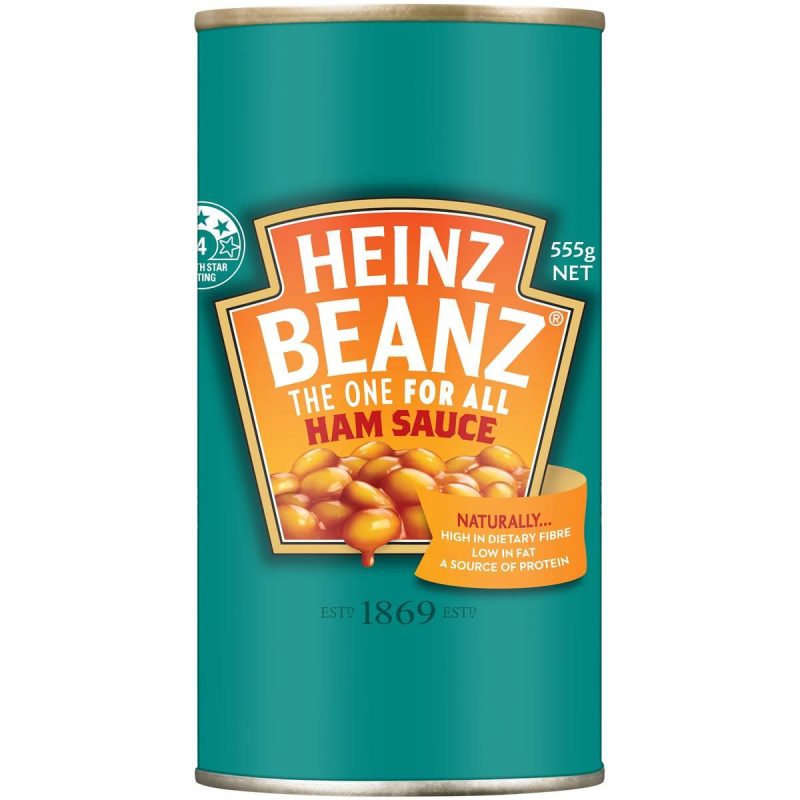 Heinz Baked Beans In Ham Sauce Can 555g