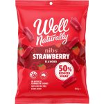 Well Naturally Nibs Strawberry Gummy Flavour Reduced Sugar 150g