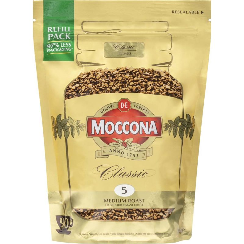 Moccona Classic Medium Roast Freeze Dried Instant Coffee Pouch 180g