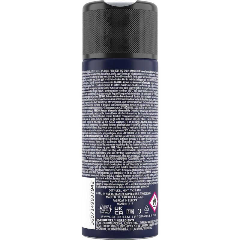 David Beckham Classic Blue Deodorant Body Spray 150ml
