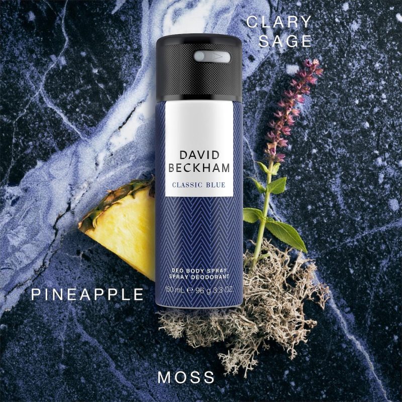 David Beckham Classic Blue Deodorant Body Spray 150ml