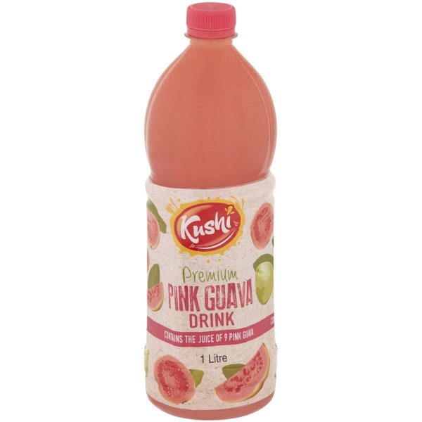 Kushi Premium Pink Guava Juice Drink 1L