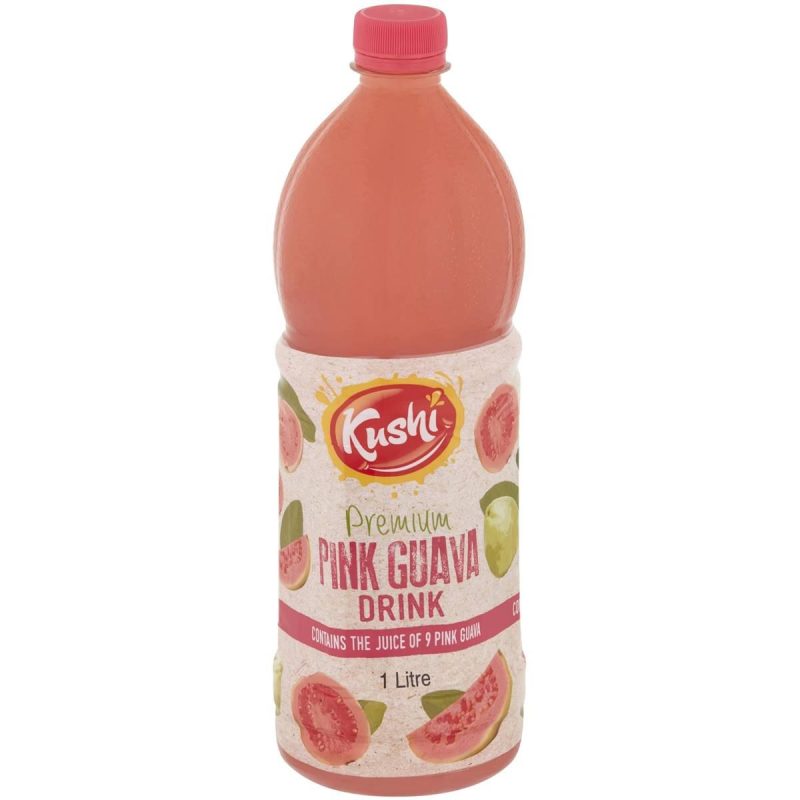 Kushi Premium Pink Guava Juice Drink 1L