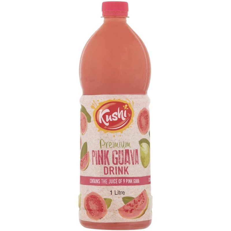 Kushi Premium Pink Guava Juice Drink 1L
