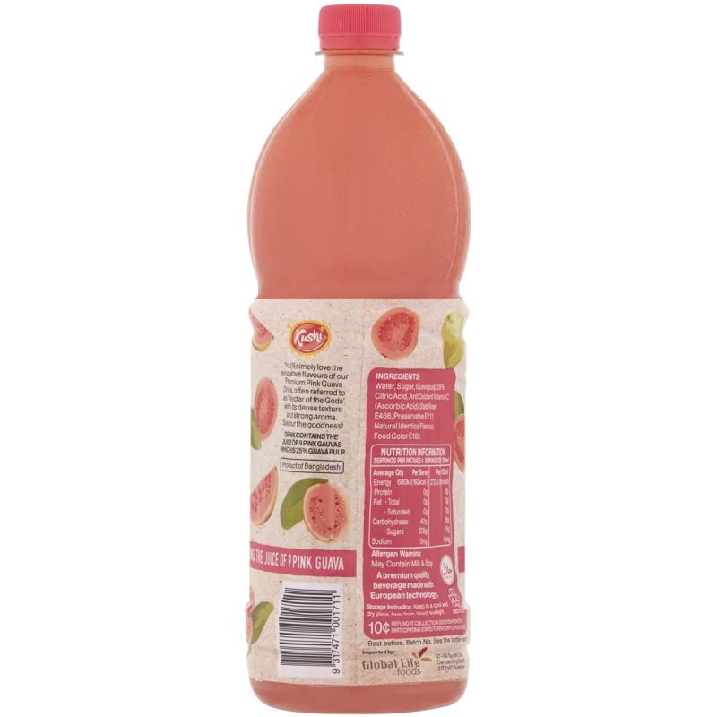 Kushi Premium Pink Guava Juice Drink 1L
