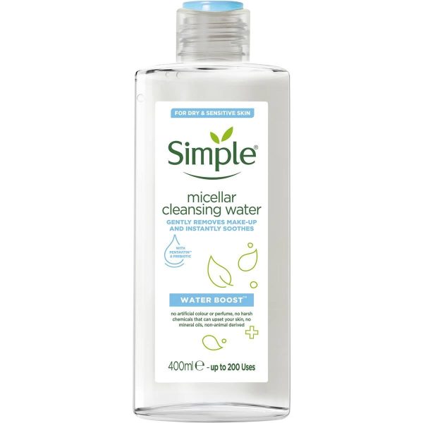 Simple Micellar Cleansing Water Boost for Dry Sensitive Skin 400ml
