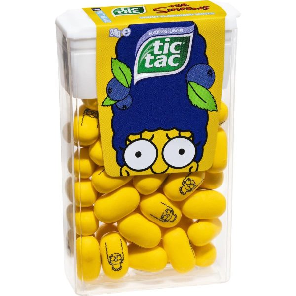 Tic Tac The Simpsons Blueberry Flavoured Mints Special Limited Edition 24g